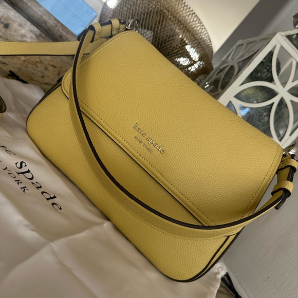 New Kate spade Hudson Pebbled Leather Medium Convertible Flap Shoulder Mullen - Picture 4 of 12